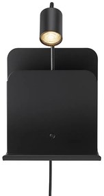 Φωτιστικό Τοίχου Roomi 2112551003 24,8x28,2cm 1xGU10 35W Black Nordlux Metal