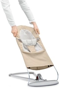 BabyBjorn Αντ/κό Ύφασμα Ριλάξ Woven/Jersey, Beige Gray