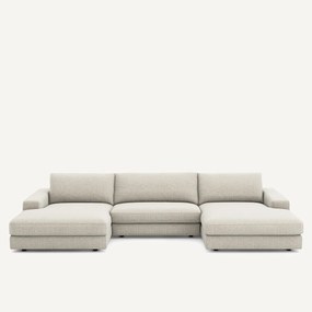 Καναπές 5 θέσεων από λινό ύφασμα, Skander