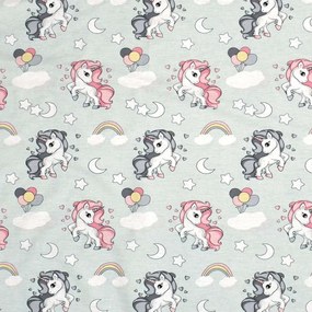 Πάνα Χασέ Βρεφική Unicorn 106 Green DimCol 80x80cm 100% Βαμβάκι