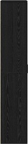 vidaXL Highboard 70 x 33.5 x 180 εκ. Επεξεργασμένο Ξύλο Μαύρη Οξυά