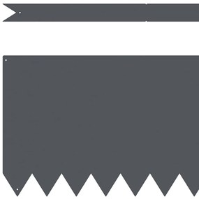 vidaXL Περίγραμμα γκαζόν 50 pcs Ανθρακί 100 x 0.05 x 20 εκ