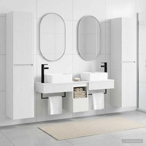 vidaXL Σετ Επίπλων Μπάνιου 5 τμχ. Λευκό 33 x 34,5 x 160 εκ