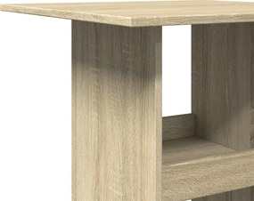vidaXL Τραπέζι Μπαρ με Ράφια Sonoma Δρυς 60x60x102 εκ. Επεξ. Ξύλο