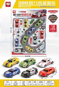 Σετ αυτοκινητάκια με Pull Back - 12pcs - 123-14E6 - 917335