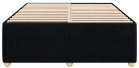 vidaXL Σκελετός Κρεβατιού Χωρίς Στρώμα Μαύρο 140x200 εκ.Υφασμάτινο