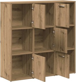 vidaXL Βιβλιοθήκη Τεχνίτης Δρυς 90x28x90 εκ. Επεξεργασμένο Ξύλο