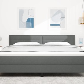 vidaXL Κεφαλάρι Σχεδίου Γραμμών Σκούρο Γκρι 180 cm Υφάσμα