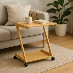 Βοηθητικό τραπέζι Fit MDF φυσικό 50x39x59εκ 50x39x59 εκ.