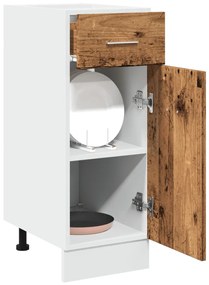 vidaXL Ντουλάπι με Συρτάρια "Lyon" από Παλιό Ξύλο 30x46x81,5 εκ. από Τεχνητό Ξύλο