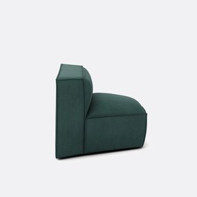 Γωνιακή πολυθρόνα με ταπετσαρία από βελούδο κοτλέ, Seven