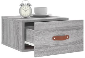 vidaXL Κομοδίνα Επιτοίχια Γκρι Sonoma 35 x 35 x 20 εκ.