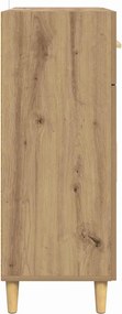 vidaXL Πλαϊνό γραφείο με συρτάρι artisan δρυς 34 x 69.5 x 89 εκ