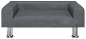vidaXL Καναπές Παιδικός Σκούρο Γκρι 70 x 45 x 26,5 εκ. από Βελούδο