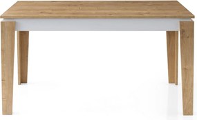 Τραπέζι Τραπεζαρίας Δρυς / Λευκό ASOS 140x80x75