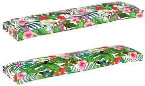 vidaXL Σετ Μαξιλαριών Πάγου 2 pcs Τροπική ζούγκλα 150 x 40 x 8 εκ.
