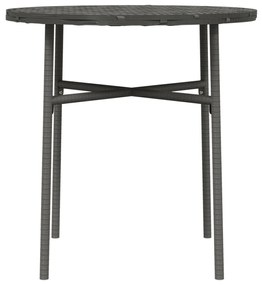 vidaXL Τραπεζάκι Γκρι 45 εκ. από Συνθετικό Ρατάν