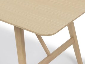 Τραπέζι Springfield B103, Δρυς, 75x80x140cm, Φυσικό ξύλο καπλαμά, Ξύλο, Ξύλο: Δρυς | Epipla1.gr