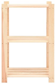 vidaXL Ραφιέρες 3 Επιπέδων 10 τεμ 150 κ. 60x38x90 εκ Μασίφ Ξύλο Πεύκου