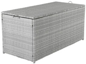 Κουτί αποθήκευσης εξωτερικού χώρου Dallas 1065, 61x60cm, 20 kg, Γκρι, Πλαστικό ψάθινο | Epipla1.gr