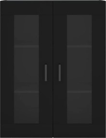 vidaXL Ντουλάπι Τοίχου Μαύρο 69,5 x 34 x 90 εκ.