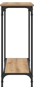 vidaXL Τραπέζι κονσόλας με ράφι artisan δρυς 101 x 30.5 x 75 εκ
