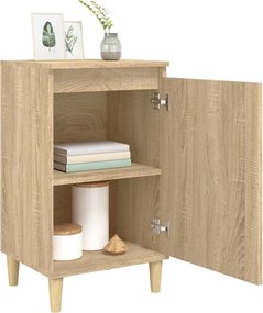 vidaXL Κομοδίνα 2 τεμ. Sonoma Δρυς 40x35x70 εκ. από Επεξεργασμένο Ξύλο