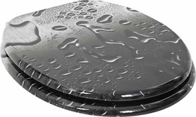 vidaXL Μαλακή κλειστή λεκάνη 2 pcs Γκρι 44 x 38 εκ. Πίνακας MDF