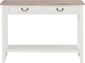 vidaXL Τραπέζι Κονσόλα Λευκό 110 x 35 x 80 εκ. Ξύλινο