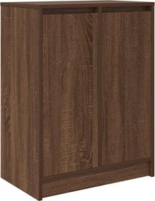 vidaXL Παπουτσοθήκη Καφέ Δρυς 57x34x76 εκ. από Επεξεργασμένο Ξύλο