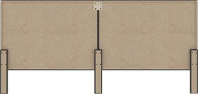 vidaXL Κεφαλάρι Σκούρο Γκρι 200 x 200 εκ. Υφασμάτινο