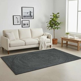 vidaXL Χαλιά χώρου Σκούρο Γκρι 140 x 200 cm Γιούτα