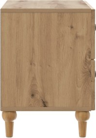 vidaXL Κομοδίνο Artisan Δρυς 62 x 34,5 x 48 εκ Επεξεργασμένο Ξύλο