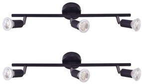 SE 140-B3 (x2) Saba Packet Black adjustable spotlight+