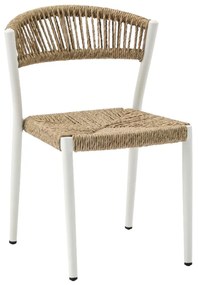 Metaxakis   Dijon, Alu./Wicker Armchair  metax-01-00-2857 διάστ.59.5000 x 54.0000 x 77.0000