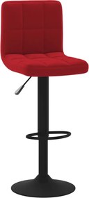 vidaXL Σκαμπό Μπαρ 2 τεμ. Μπορντό Βελούδινα