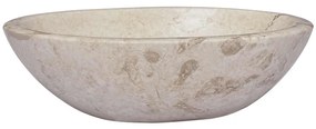 vidaXL Νιπτήρας Κρεμ 53 x 40 x 15 εκ. Μαρμάρινος