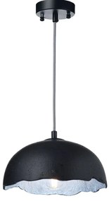 Φωτιστικό Οροφής Μονόφωτο Aca V3729251PBS Black/Silver