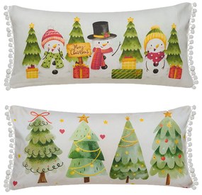 Χριστουγεννιάτικο Μαξιλάρι 2 Όψεων (30x60) Kentia Loft Snow 257