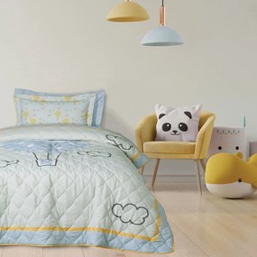 Κουβερλί Παιδικό 4880 Yellow-Mint Das Home Μονό 160x220cm Microfiber