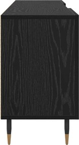vidaXL Ντουλάπι TV Μαύρη δρυς 150 x 30 x 50 cm Επεξεργασμένο ξύλο