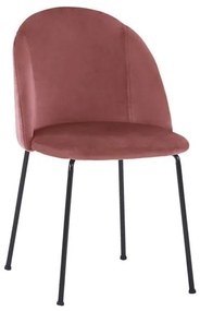 Καρέκλα Clara Apple HM8545.02 50x54x79Υ εκ. Σετ 2τμχ Βελούδο, Μέταλλο