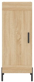 vidaXL Μπουφές Sonoma δρυς 34,5 x 34 x 180 εκ. από Επεξεργασμένο Ξύλο