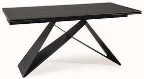 STÓŁ WESTIN CERAMIC CZARNY SAHARA NOIR/CZARNY MAT (160-240)X90 DIOMMI-80-3124