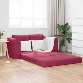 vidaXL Κρεβάτι καναπές Κόκκινο 148 x 71 x 83 εκ. Βελούδο