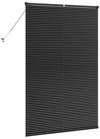 vidaXL Ρολό Παραθύρου με κουρτίνες Μαύρο Αλουμίνιο