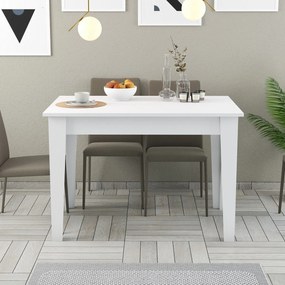 Τραπέζι Κουζίνας Λευκό FIEL 110x72x75