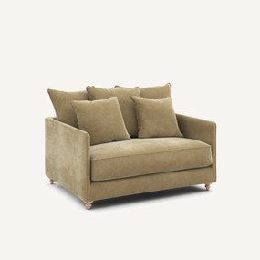 Πτυσσόμενος διθέσιος καναπές από βελούδο stonewashed, Lazare