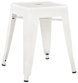 ΣΚΑΜΠΟ ΜΕΤΑΛΛΙΚΟ MELITA HM0096.41 ΣΕ MILK WHITE ΧΡΩΜΑ 39x39x46Υεκ. (1 Τεμμάχια)