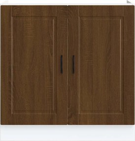 vidaXL Ντουλάπι βάσης νεροχύτη Porto Καφέ Δρυς 80x46x81,5 cm